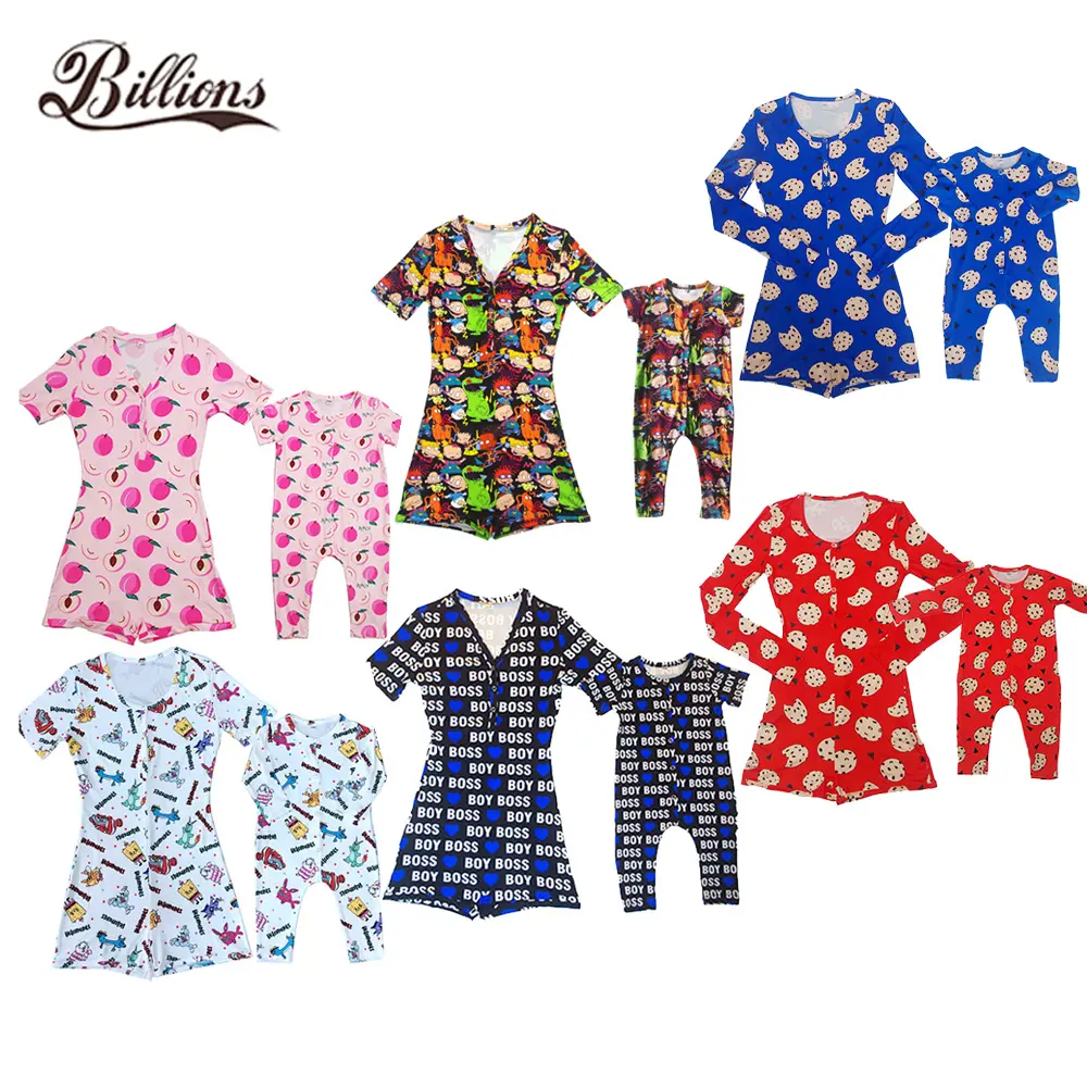 Onesie Boy Long Sleeve Family Pajamas Mommy And Me Baby Clothes Onesie