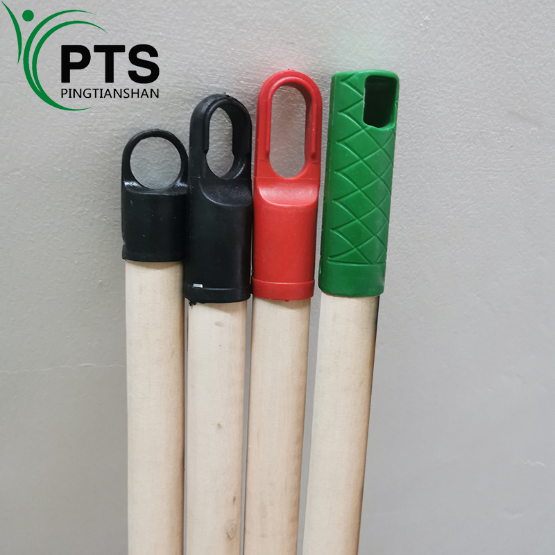 Customizable mop wood handle broomstick for sales pvc coated broom wooden stick coated broomstick