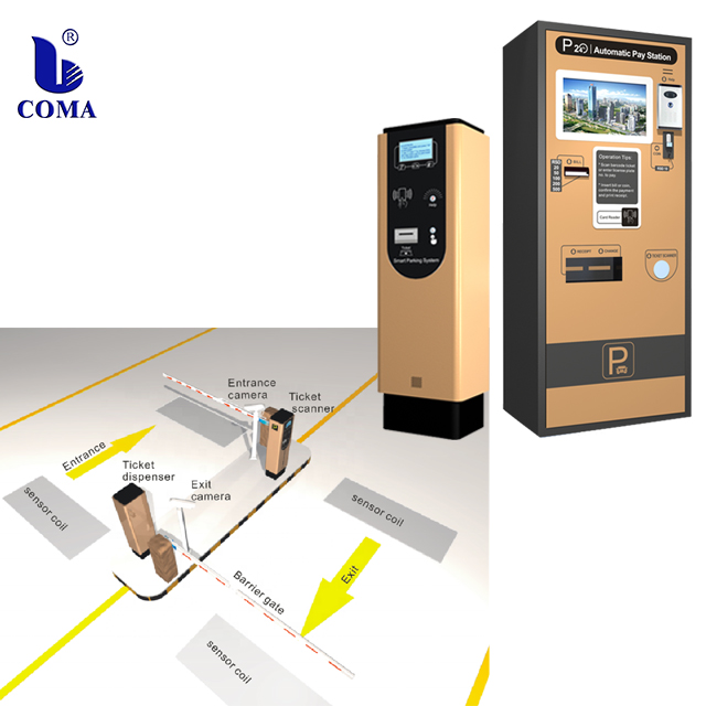 Automatic car parking ticket dispenser system vehicle parking system tickets