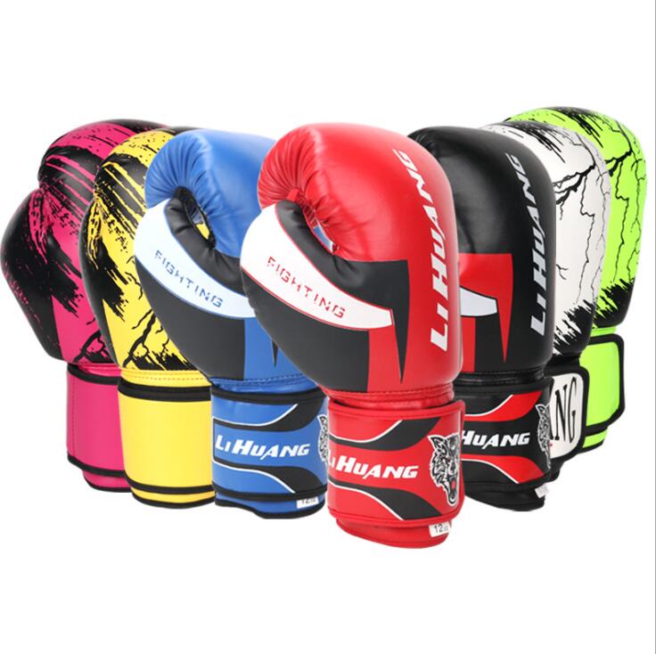 Printed training good quality pu leather mma boxing gloves winning custom logo boxing gloves