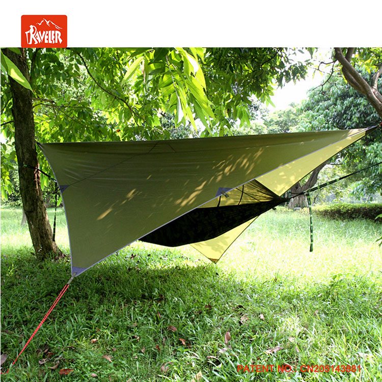 Best combo set camping hammock tent hammock with mosquito net and rain fly tarp for outdoor camping activity