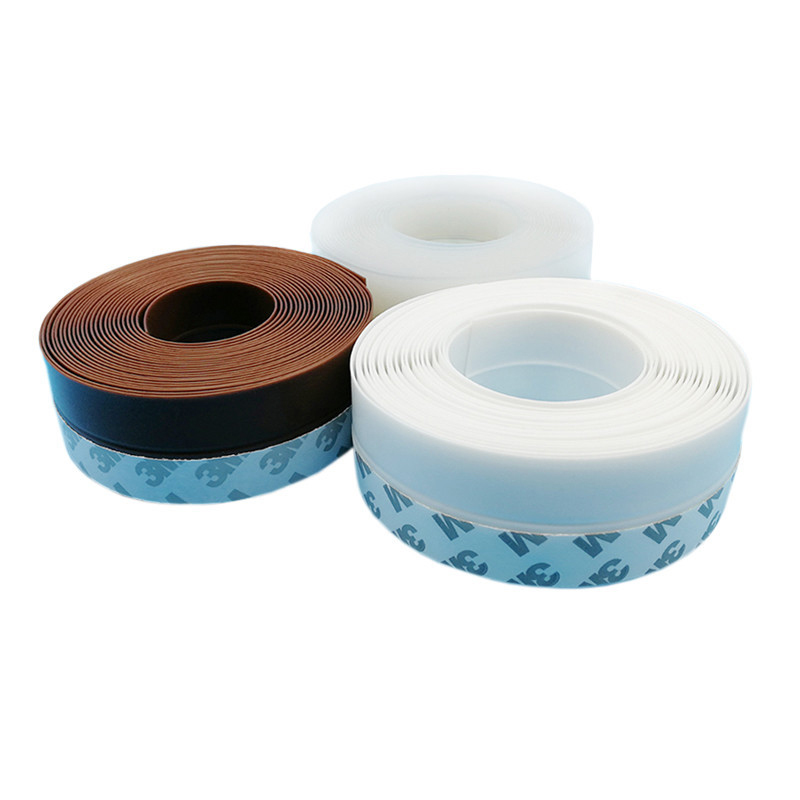 Door Bottom Silicone Seal Strip Weather Stripping Shower Doors Sealing for Door and Windows Gaps of Anti-Collision and Side