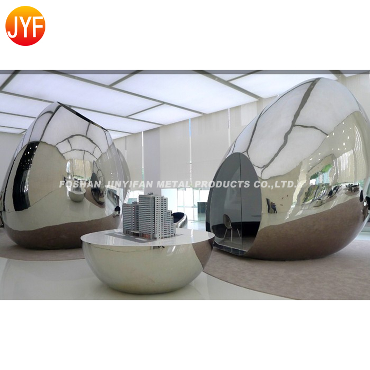 JYF91 оптовая продажа с фабрики металлическая шариковая зеркальная полированная садовая скульптура из нержавеющей стали