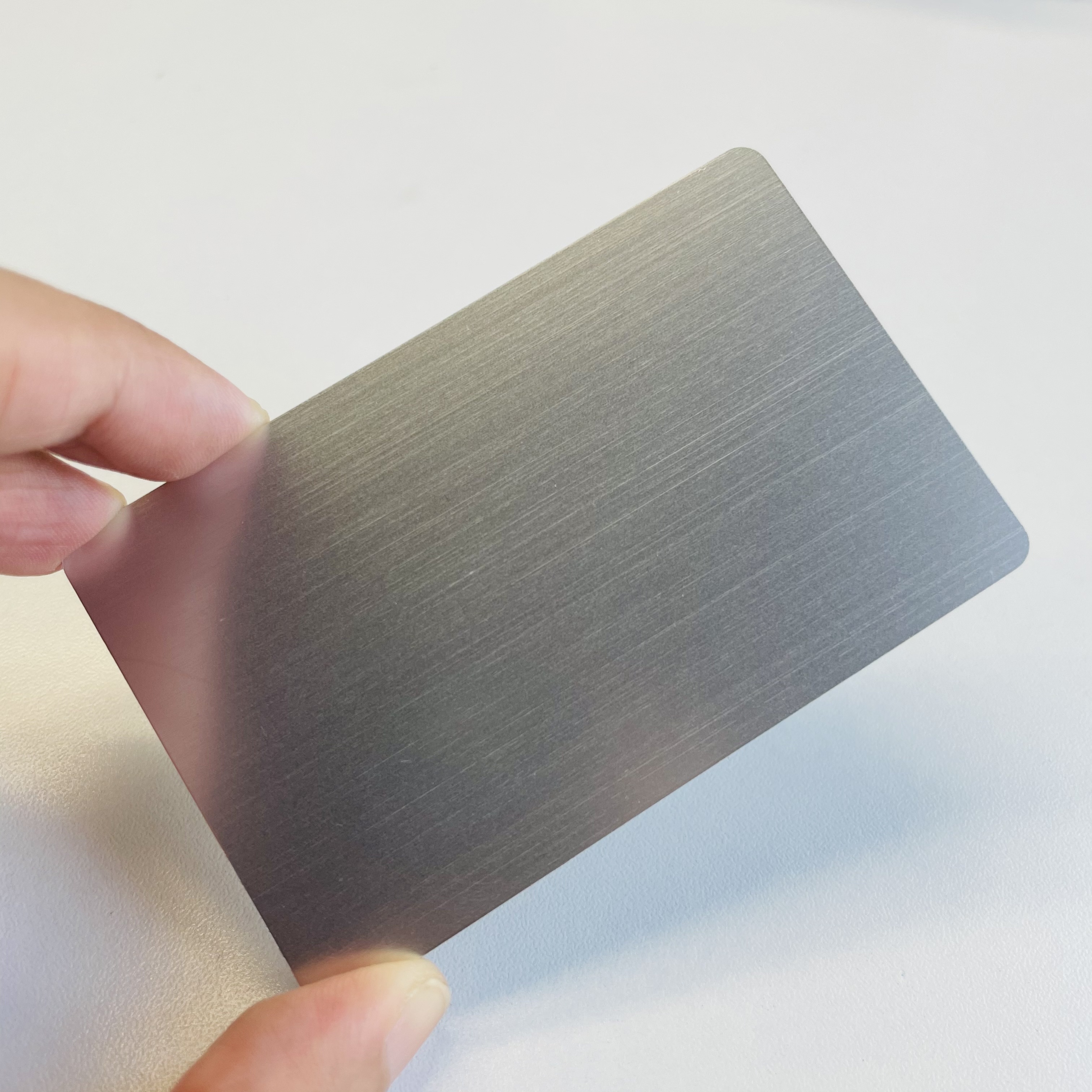 Brushed silver metal NFC card metal business NFC card