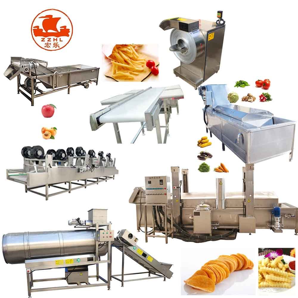 Automatic Salad French Fries Machine Potato Chips Production Line for Sale