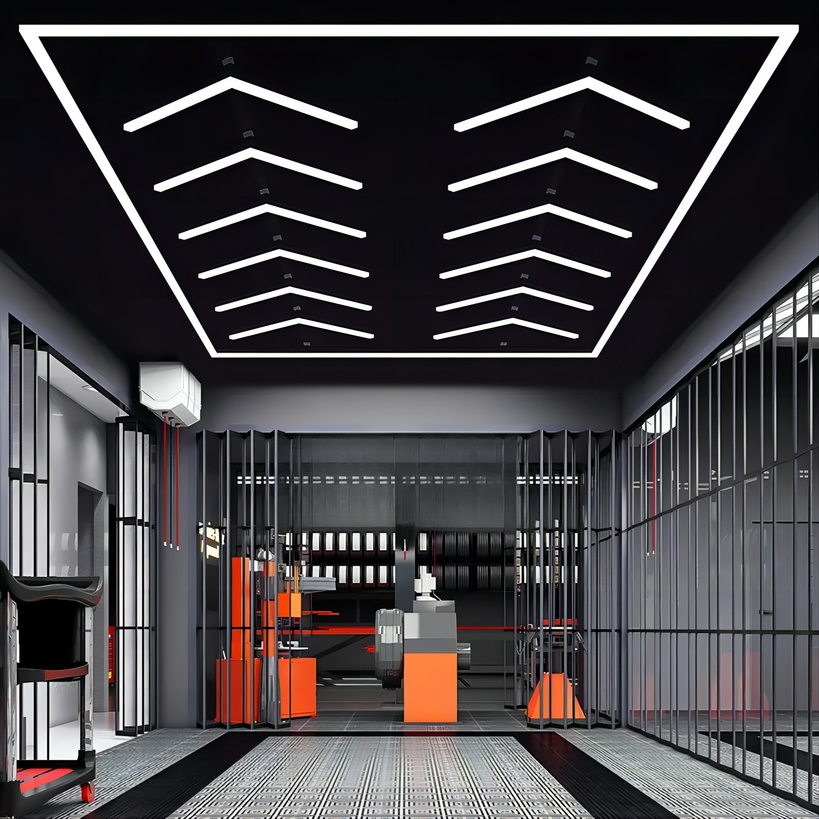 Led Light Arrow Garage Lamp Morden Ceiling Lights Factory Sell Cold White AC Work Led Light