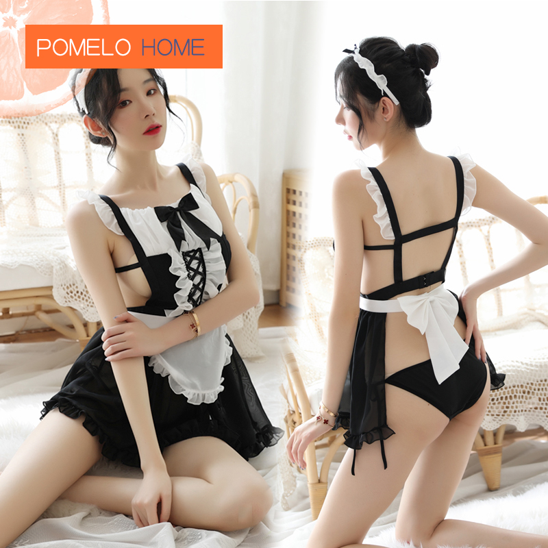 PomeloHome costumesh Кружевной Костюм Горничной для костюмированной вечеринки униформа официанта Сексуальное белье