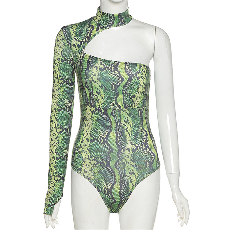 New Sexy Mesh Splice High Collar Long Sleeve Slim Jumpsuit Bottom Shirt Casual Women'S Bodysuit In Stock Vip Catsuit