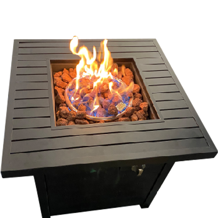 2021 New Design Outdoor Fire Decorative Garden BBQ Grill Gas Firepit Metal Fire Pit Table