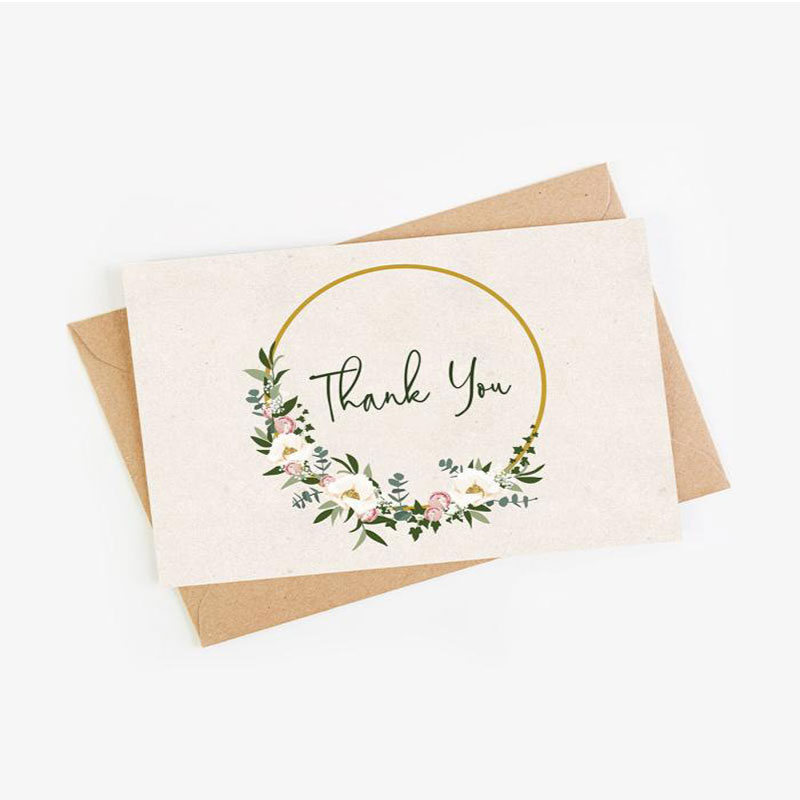 China Manufacturer Thank You Cards Envelope Custom with Logo