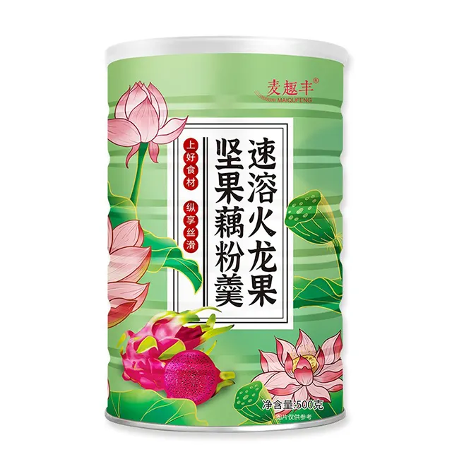 High quality health food factory wholesale customized nutritional breakfast instant instant pitaya nut lotus root powder soup