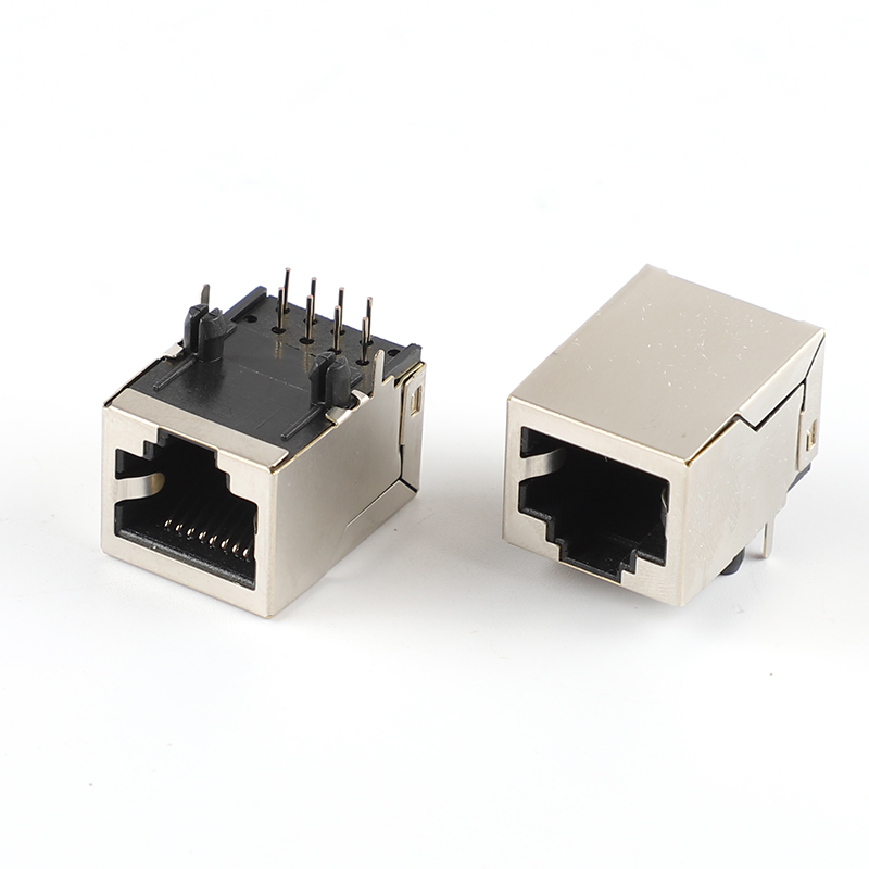 RJ45 5903 Задняя ножка 3,05 8pin сетевой интерфейс гнездо щит 90 градусов прямоугольный пластиковый гнездовой разъем