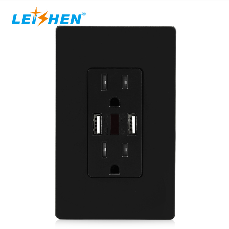 Настенная розетка с двумя USB-портами, 2,1 А