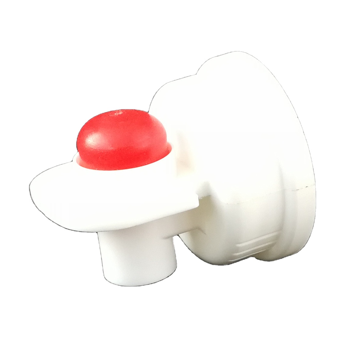 TR-High Quality 38-400 WHITE PRESS TAP WITH RED BUTTON