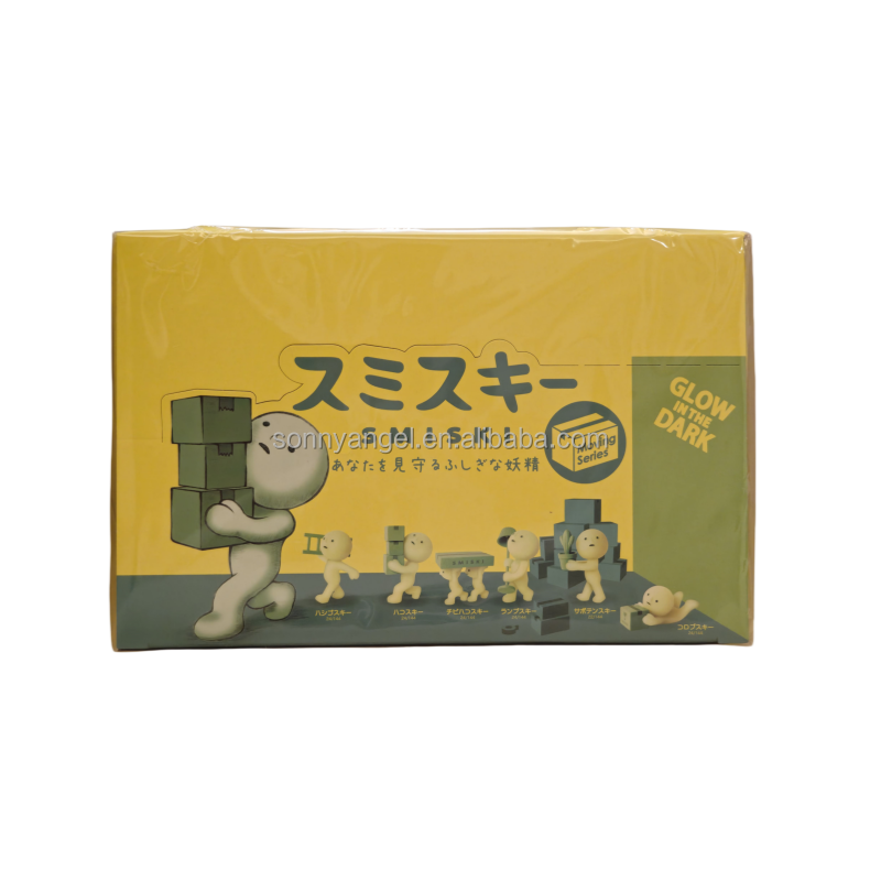 Genuine Sonny Angel Smiski Moving Series Blind Box Mini Figures Carrying Things Angel Doll Noctilucent Toy Legit Japanese Doll