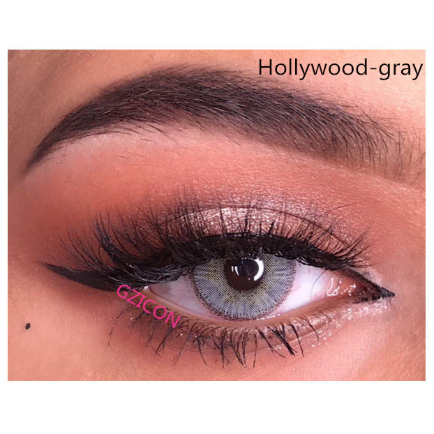 Контактные линзы серого цвета BeautyTone Hollywood, оптовая продажа косметических недорогих цветных контактных линз для глаз