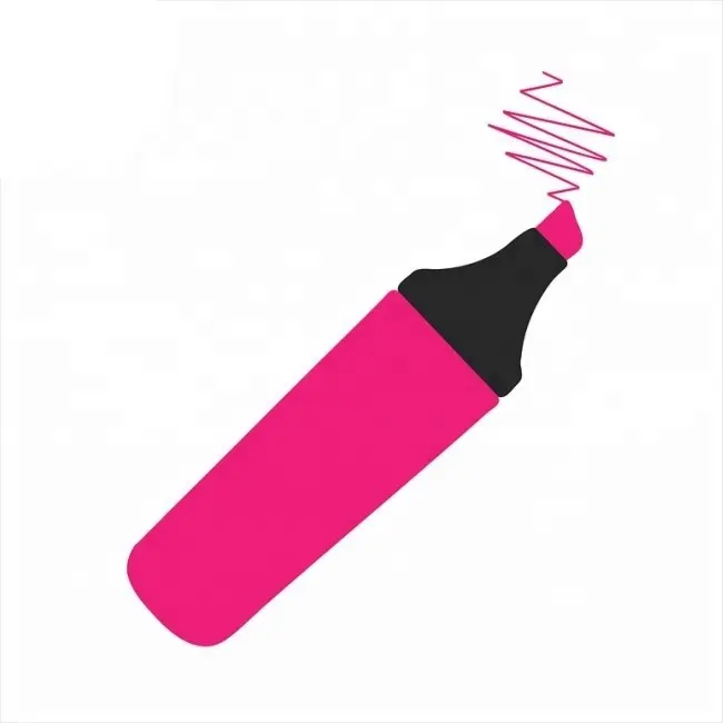 Promotional Stationery Custom Logo Markers Multiple Color  Highlighter Pens