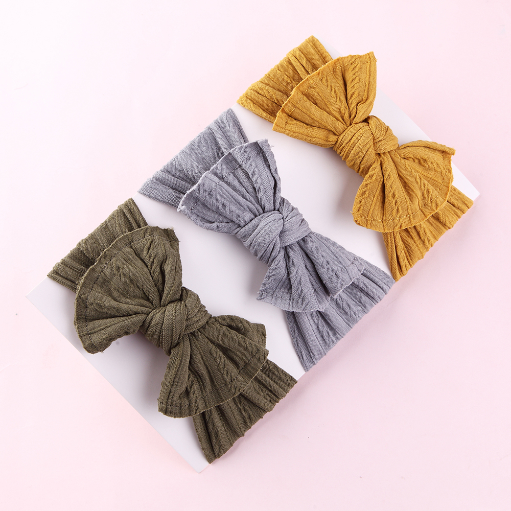 Brand New Newborn Toddler Baby Girls Head Wrap Rabbit Big Bow Knot Turban Headband
