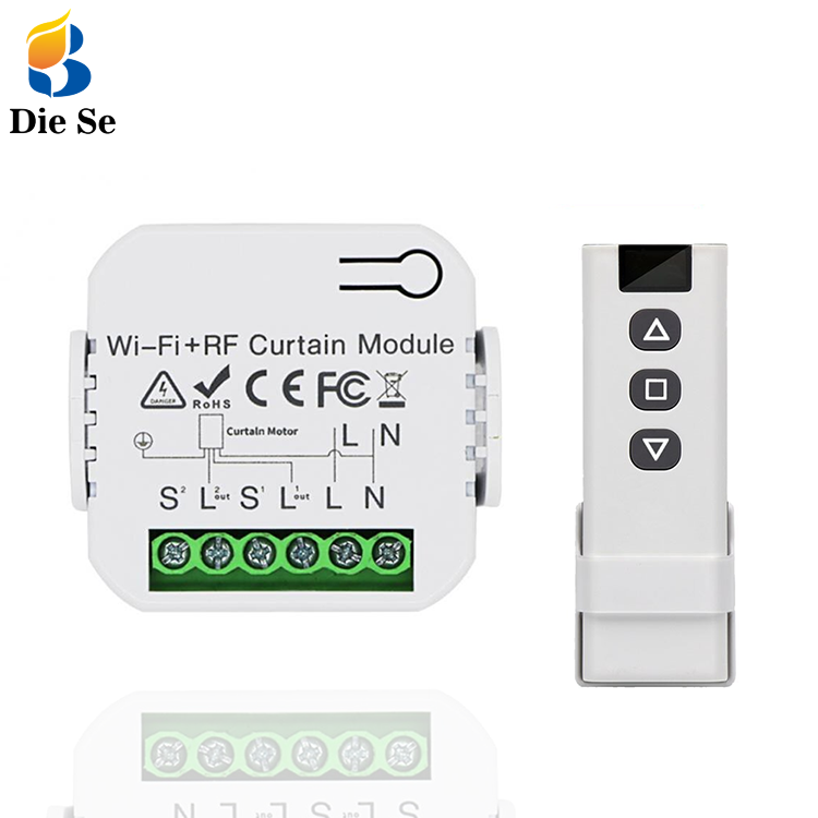 Переключатель для жалюзи Tuya Smart Life WiFi RF433 с дистанционным управлением для электрических рольставен Google Home Умный дом Alexa
