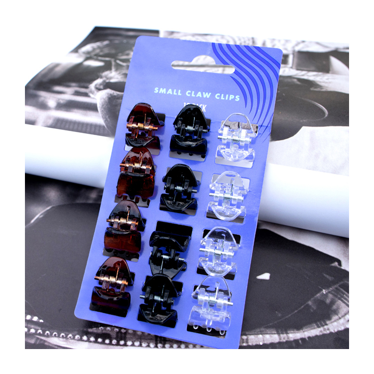 Simple Geometric Hair Clip Tortoiseshell Small Mini Claw Clips Hair Accessories for Women
