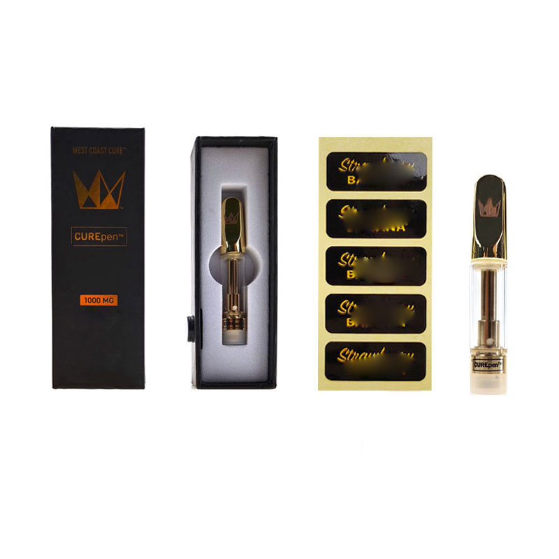 2020 Cure Vape картридж Curepen пустой испаритель ручка 510 керамический картридж упаковка 0,8 мл пустой масляный распылитель Золото