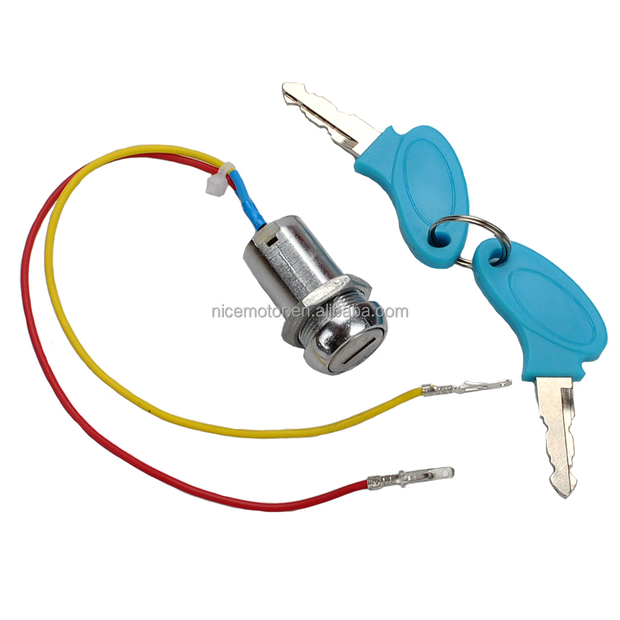 2 Wire Ignition Key Switch Lock Motorcycle Ignition Starter SwitchUniversal for Scooter AVT Karting Folding bicycles Electr