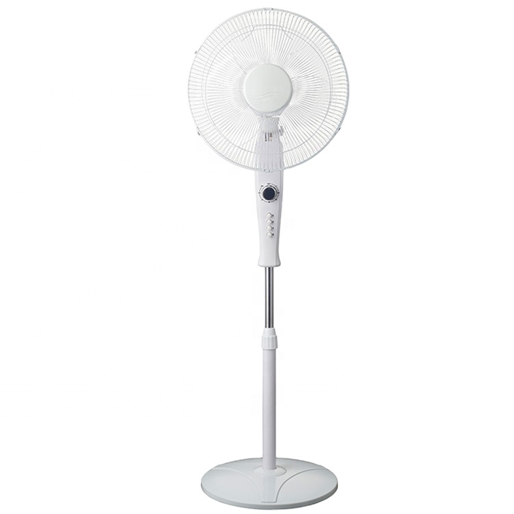 16 Inch big plastic oscillating electric safety comfortable powerful pedestal air cooling stand fan