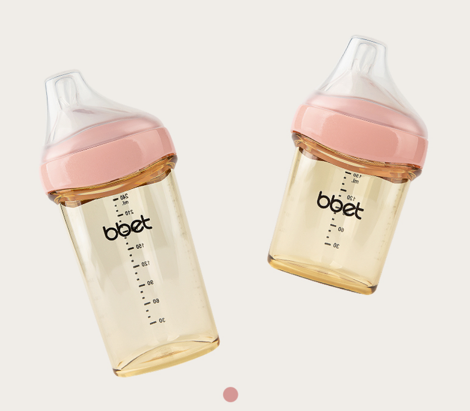 Babies Milk Bottle PPSU Eco Friendly 150ml 240ml Food Grade Supplies BPA Free Custom LogoSilicone Nipple Infant Feeding Bottles