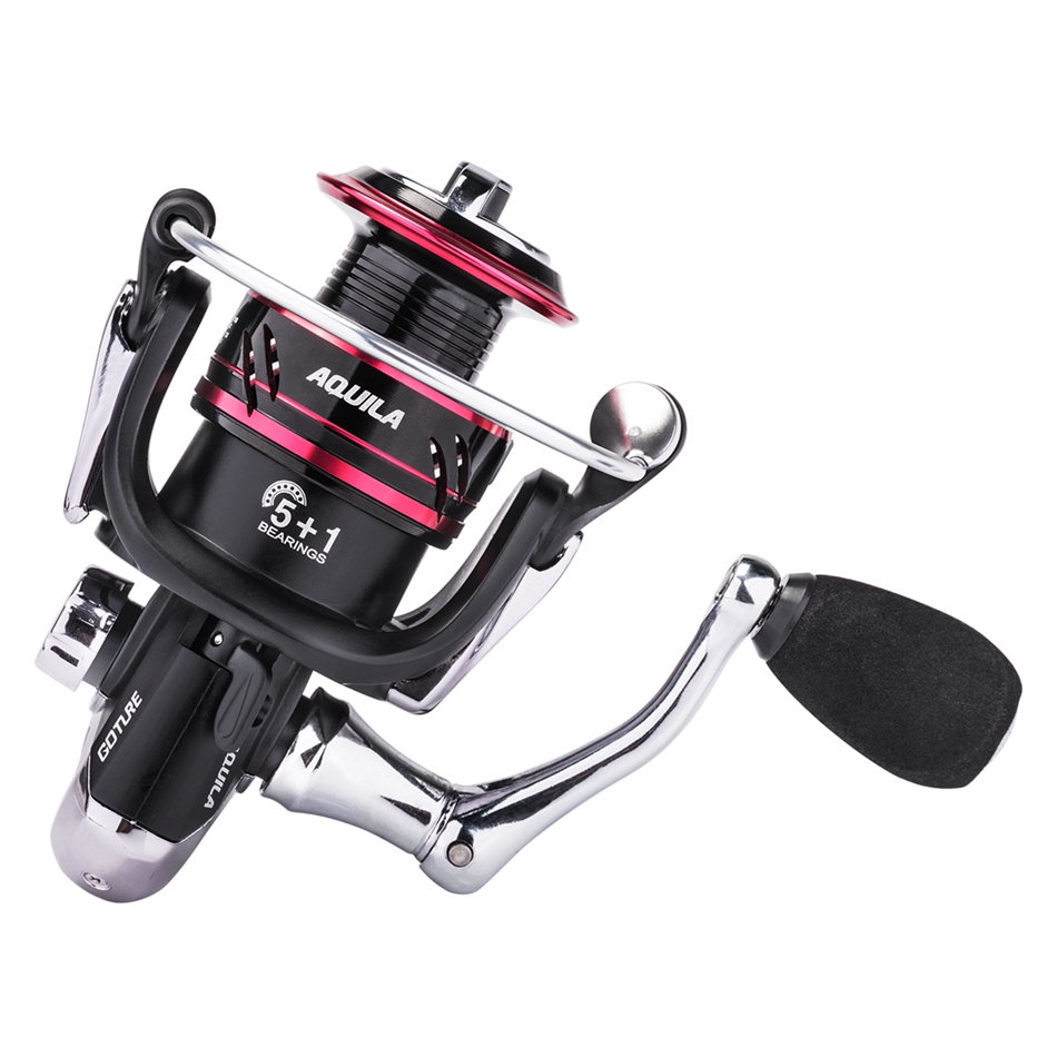 Goture Fishing Reel Aluminium Spinning 17LB Drag 5+1BB 3000 Series Lightweight Wheel Coil Boat Rock Spinning Fishing Reel