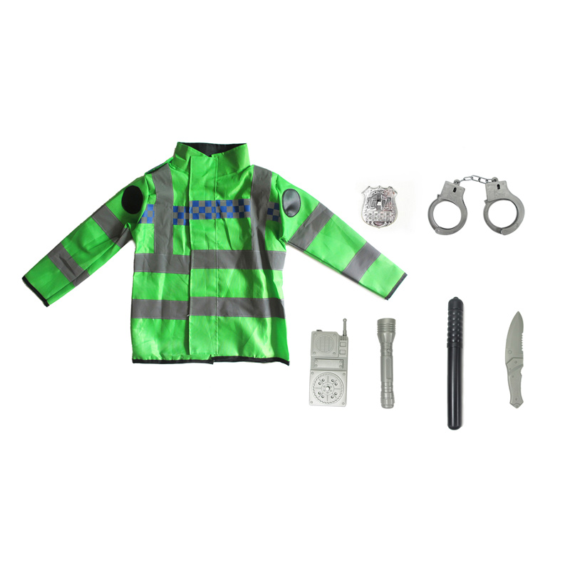 Modern Personalized Role Pretend Play Policeman Career Police Costume Toys For Kids