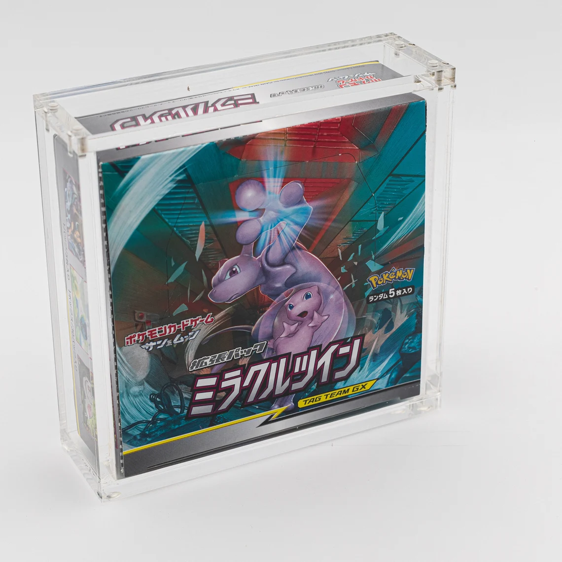 Bespoke clear Acrylic Magnetic pokemon Booster case with UV protection Elite Trainer Display Box