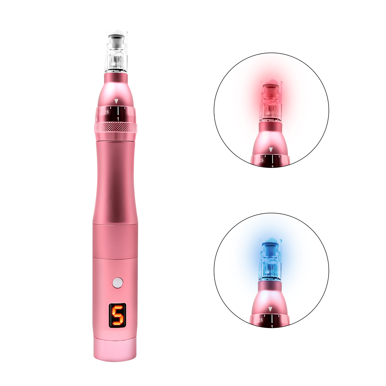 VKK Цена по прейскуранту завода беспроводной Dermapen Nano Led свет фотон микроиглы ручка с Led