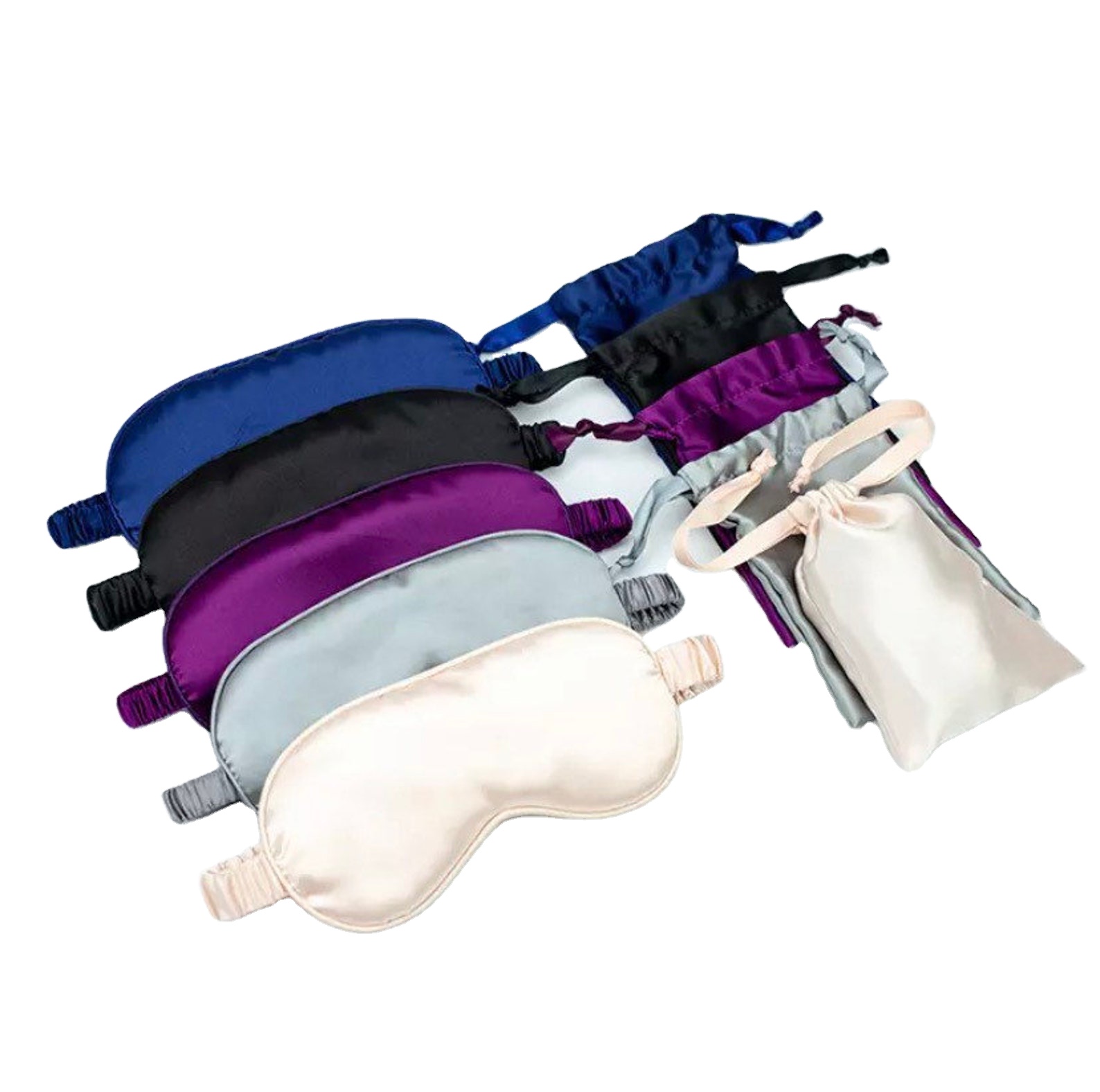 Подарочный набор EyeMask из натурального шелка тутового шелкопряда, класс 6А, 22 мм, глянцевая шелковая маска для сна momme