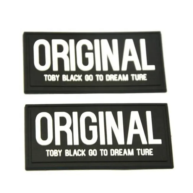 Custom Patches For Clothing / Rubber Sew On Patch Pvc