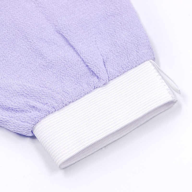 Customized Package And Logo High Quality Pink Color Magic Skin Peeling Bath Gloves Body Exfoliating Gloves Dead Skin Remover