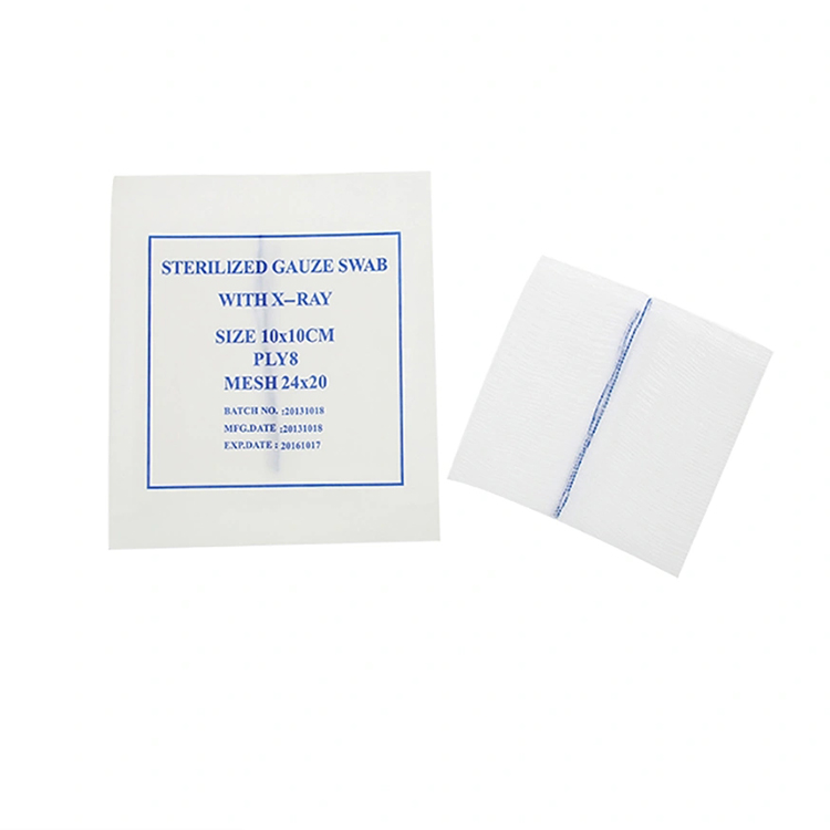 Sterile Absorbent X-ray Detectable Gauze Swabs
