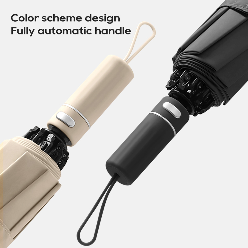 New Arrival Full Automatic 10K 3 Fold gift Reverse Umbrella Windproof Waterproof Luxury Travel Rain Umbrella With Logo Printing