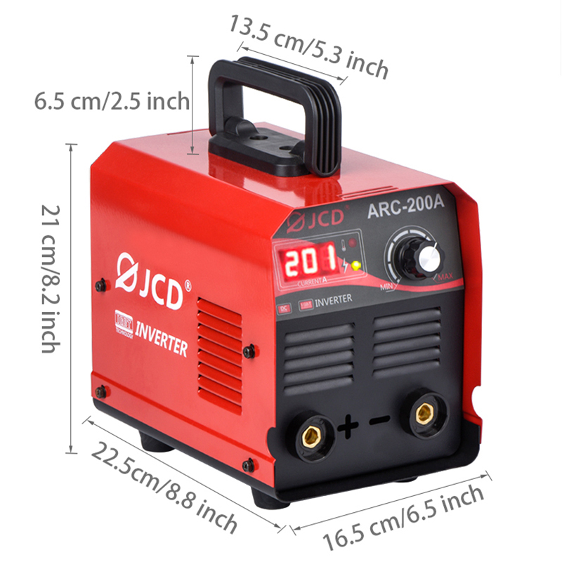 JCD 2021 новый дизайн для дуговой сварки под флюсом 200A 220V сварочный аппарат постоянного тока инвертор Цифровой Регулируемый
