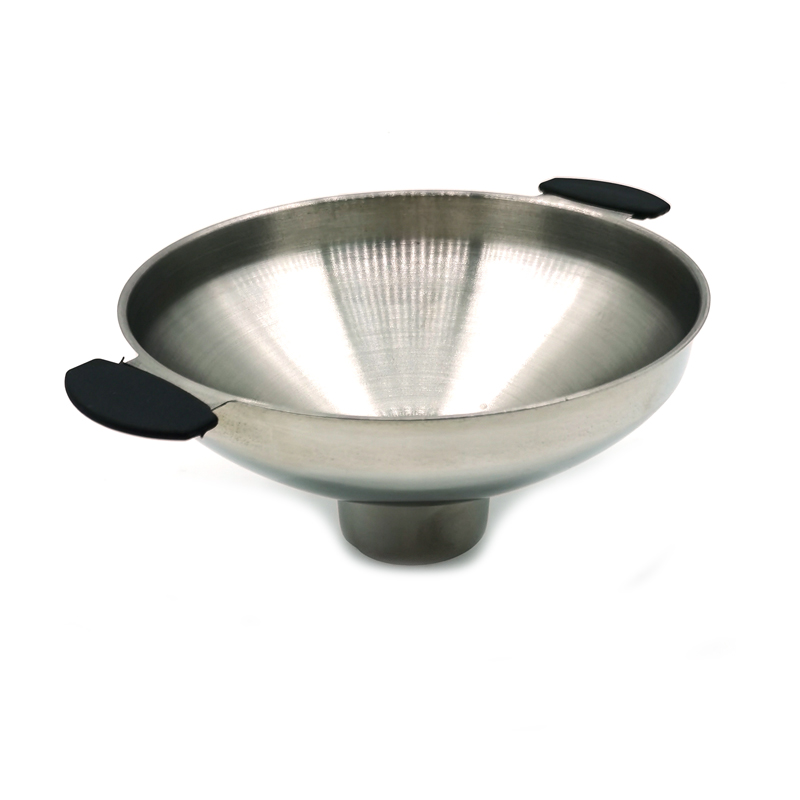 Stainless Steel Canning Funnel Wide Mouth Jam Jar Funnel with Handle, Canning Funnel for Wide and Regular Jars Transferring Liq