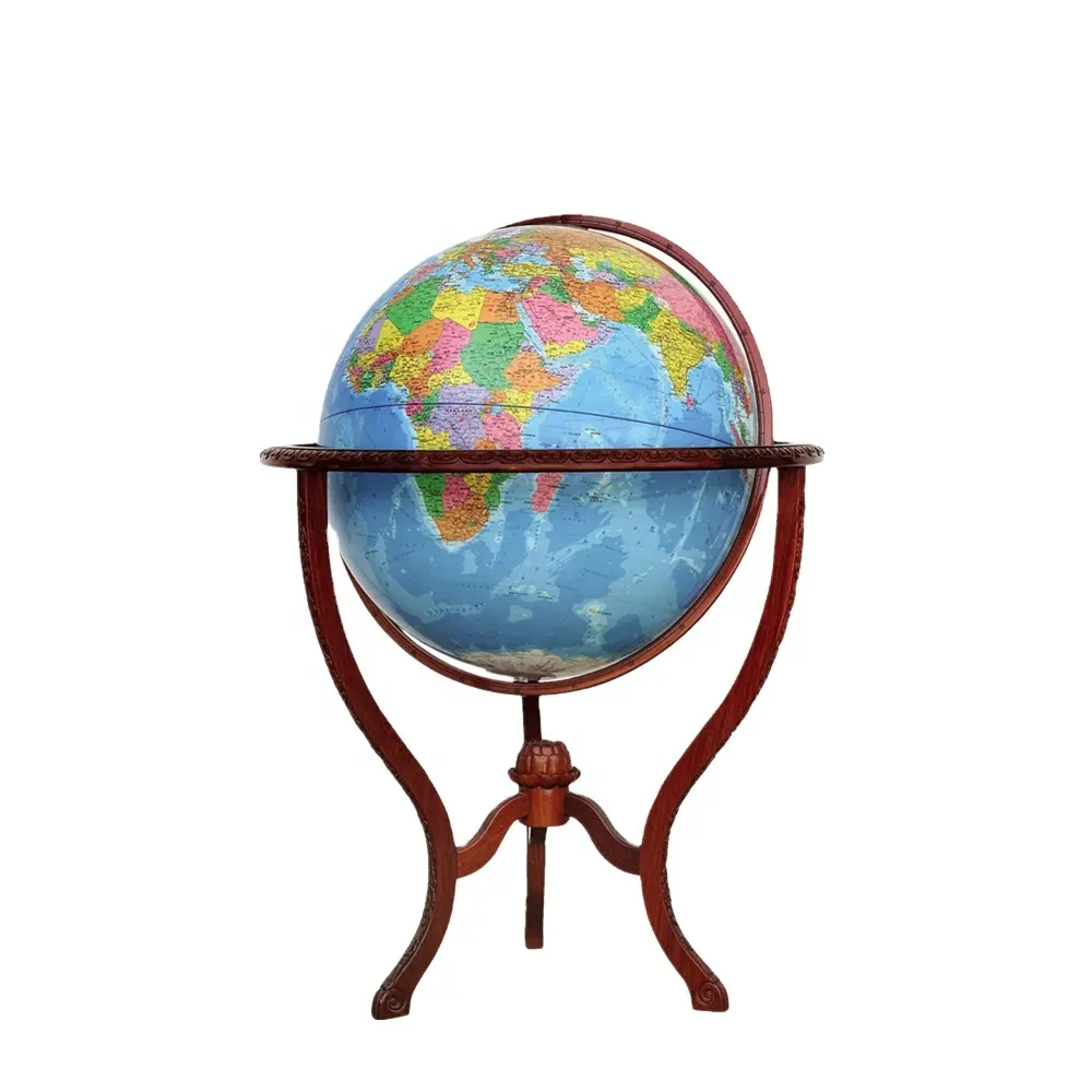 32cm Floor Standing Rotating Decorative World Globe