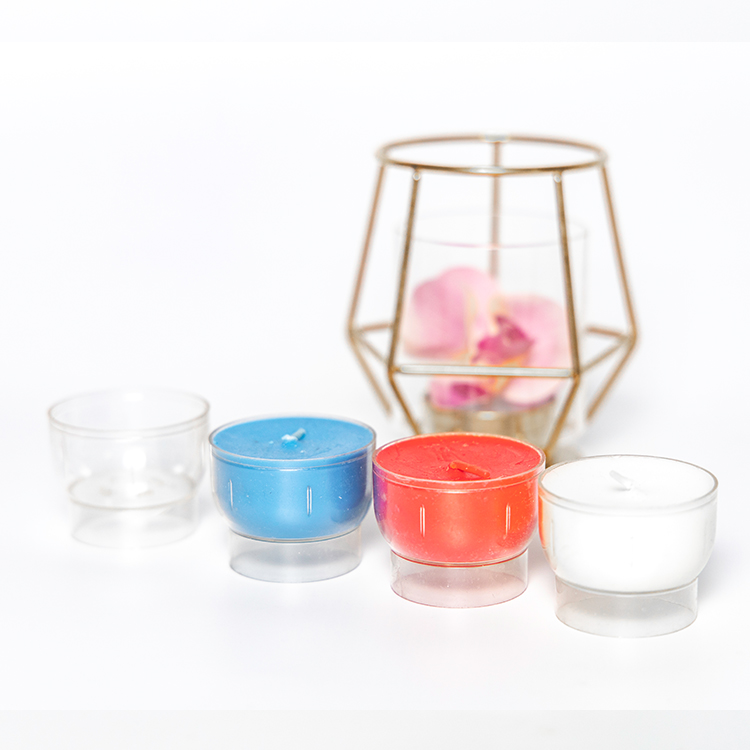 hot sell clear winebowl shape PC tea light candle holders