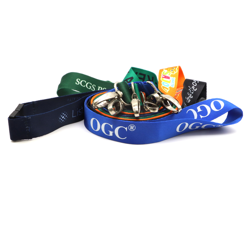 Various Specifications Silk Printing Lanyard Carbon Fiber Woven Lanyard With Animal Print