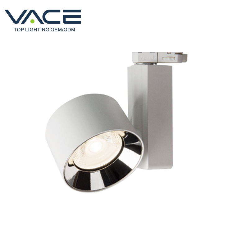 VACE Lighting Round Warm White Commercial Chain Store Shopping Mall 12w 20w 30w 40w Led Track Light