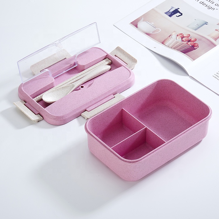 Индивидуальный биоразлагаемый пластиковый Ланч-бокс Bento из экологичного материала для детей, Прямая продажа с завода
