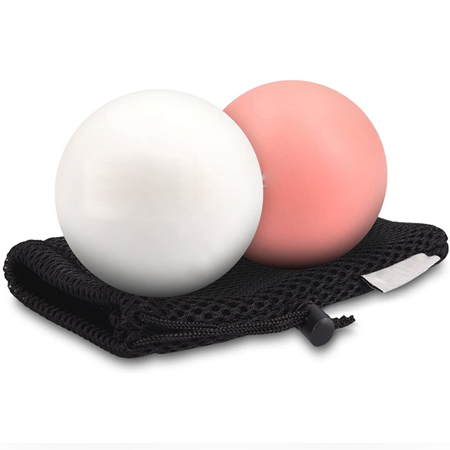 Custom logo Muscle Massage Roller pilates Ball natural rubber Lacrosse Massage Balls set
