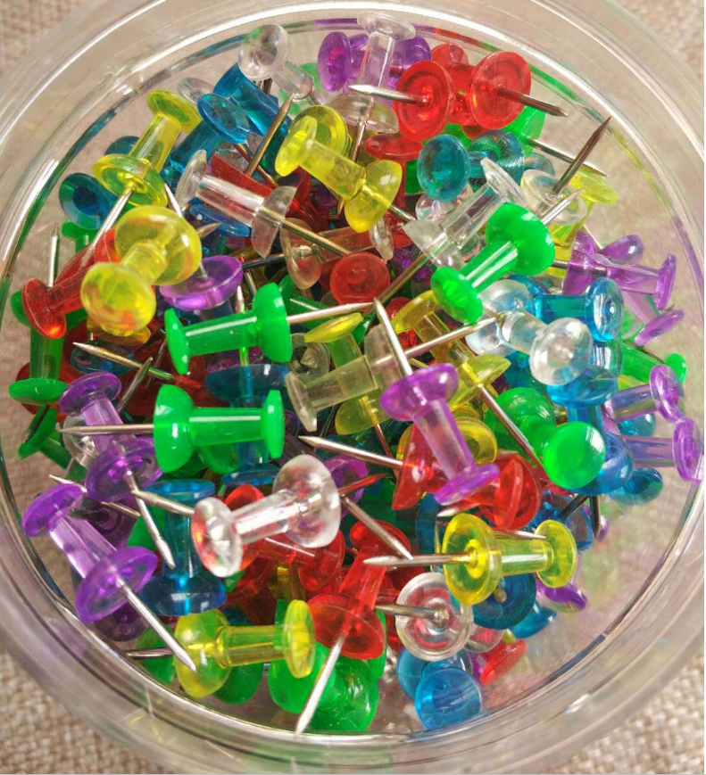 Push Pins, 400 шт многоцветные карты Thumb Tacks, пластиковые маркировочные булавки