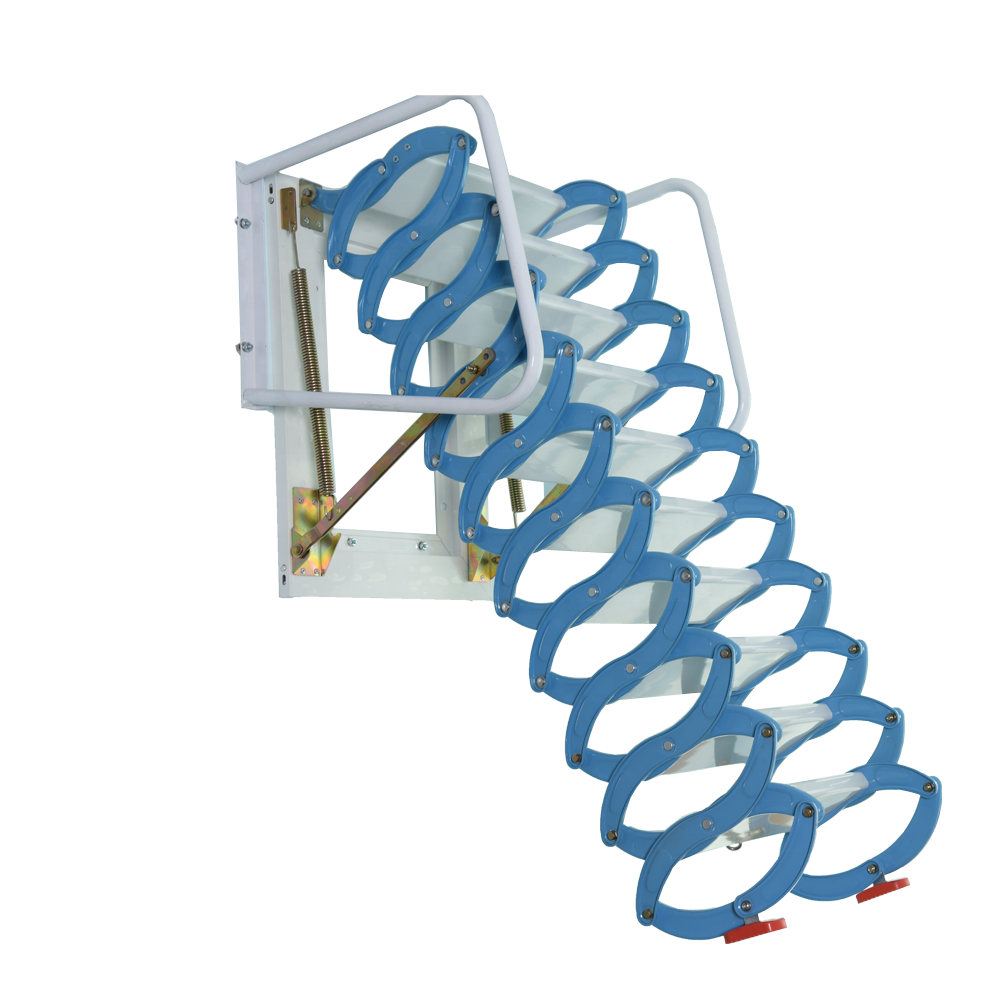Telescopic ladder aluminium loft ladder foldable attic ladder