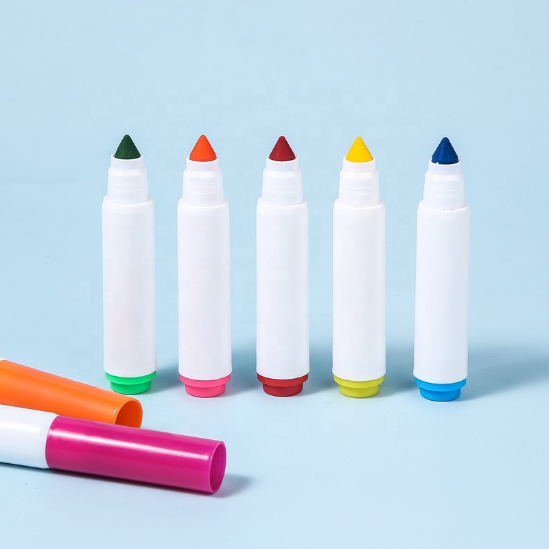 High quantity Best selling useful watercolor fabric marker fine tip 12 colors washable color pens
