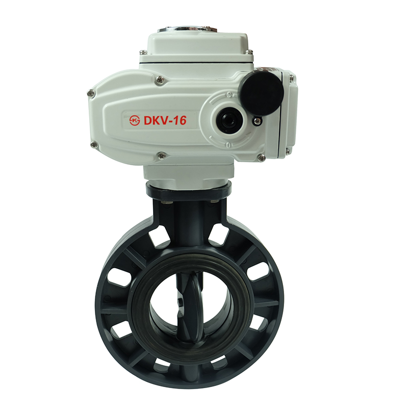 Good price 220V 2 inch abs upvc electric plastic wafer pvc butterfly valve