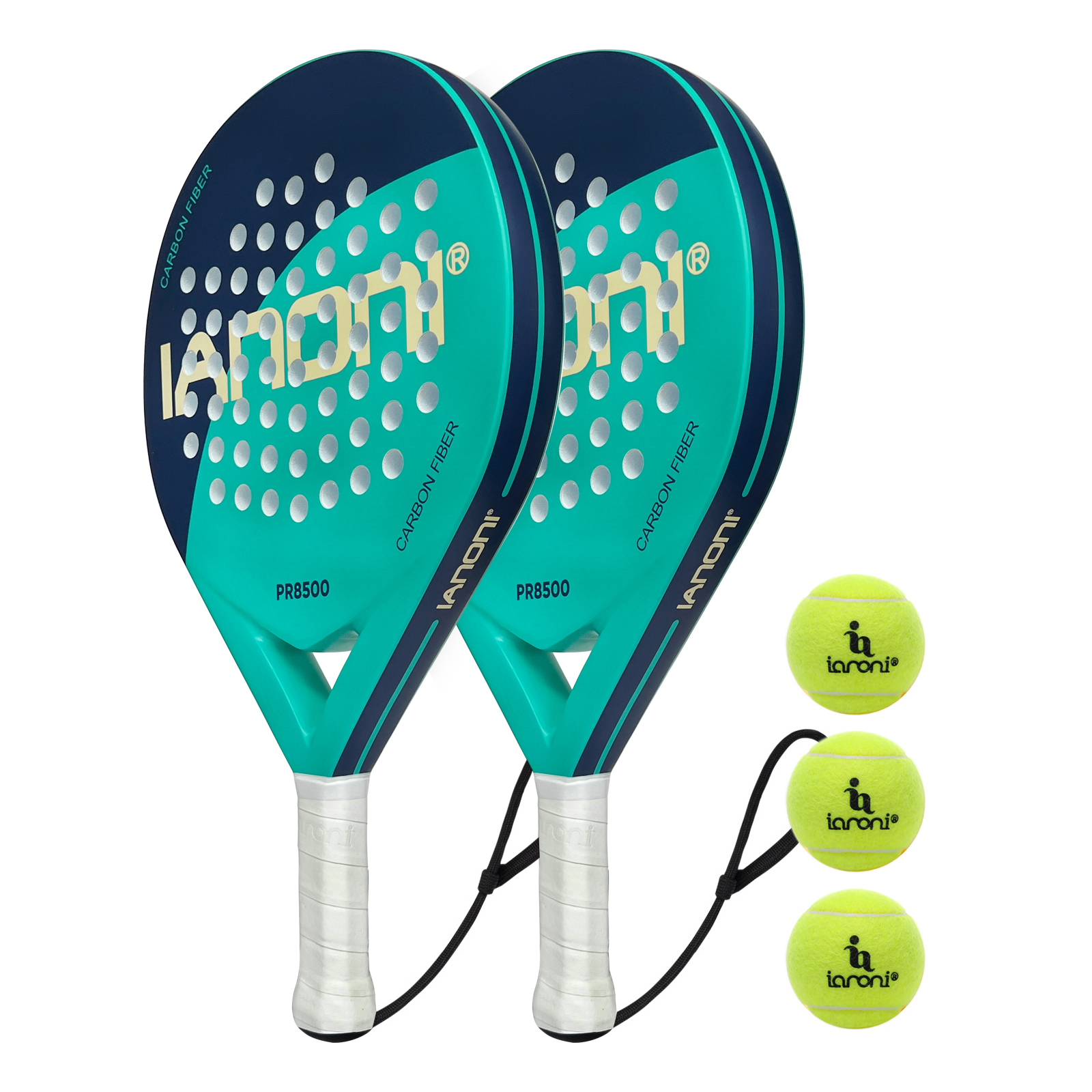 Custom 38mm thickness graphite carbon paddle/padel tennis rackets
